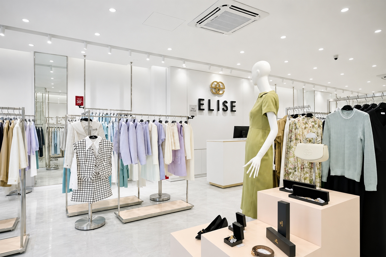 Đèn showroom cao cấp giúp không gian cửa hàng trở nên sang trọng, chuyên nghiệp