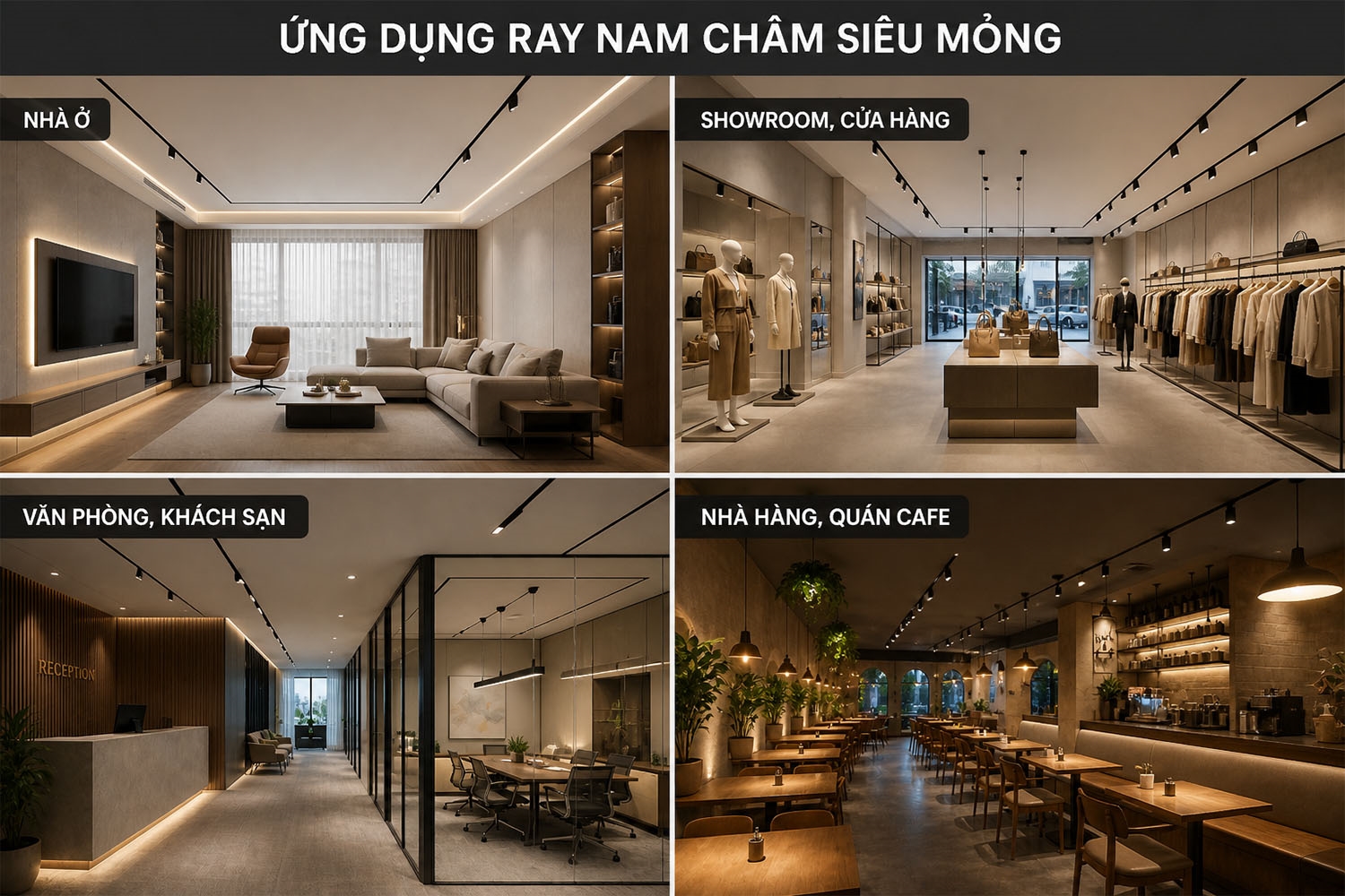 Ray nam châm siêu mỏng được ứng dụng linh hoạt trong nhiều loại công trình