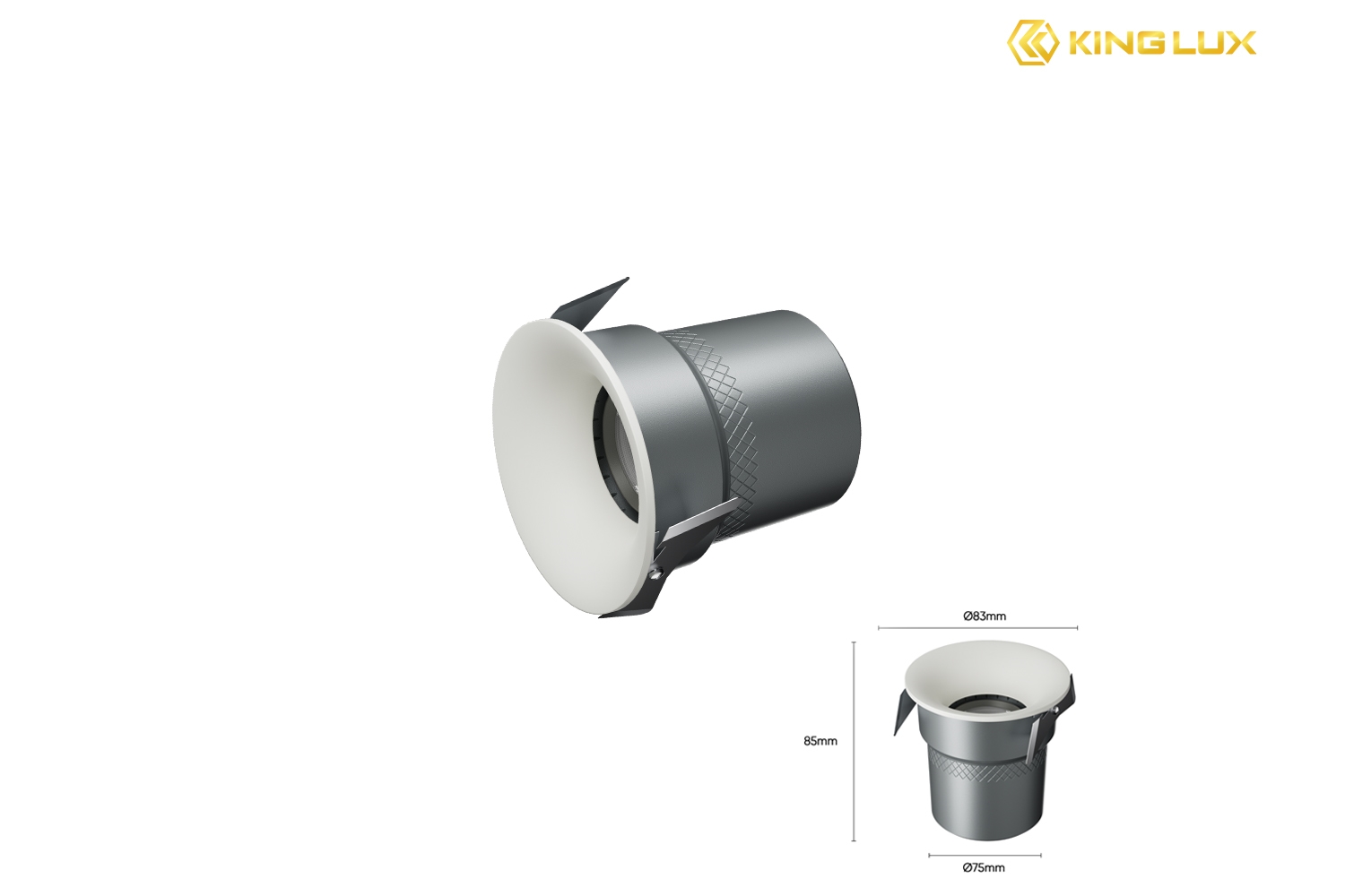 Đèn spotlight liền chóa có chỉ số hoàn màu CRI > 90