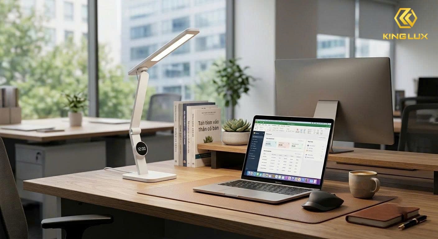 Đèn bàn LED có ánh sáng ổn định và bật sáng nhanh
