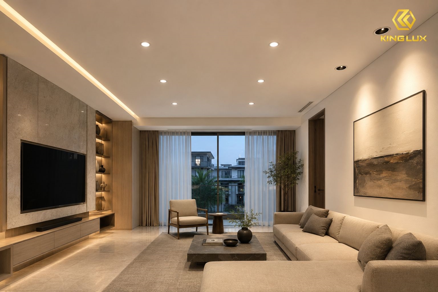 Tùy từng không gian mà sử dụng kích thước đèn spotlight âm trần phù hợp
