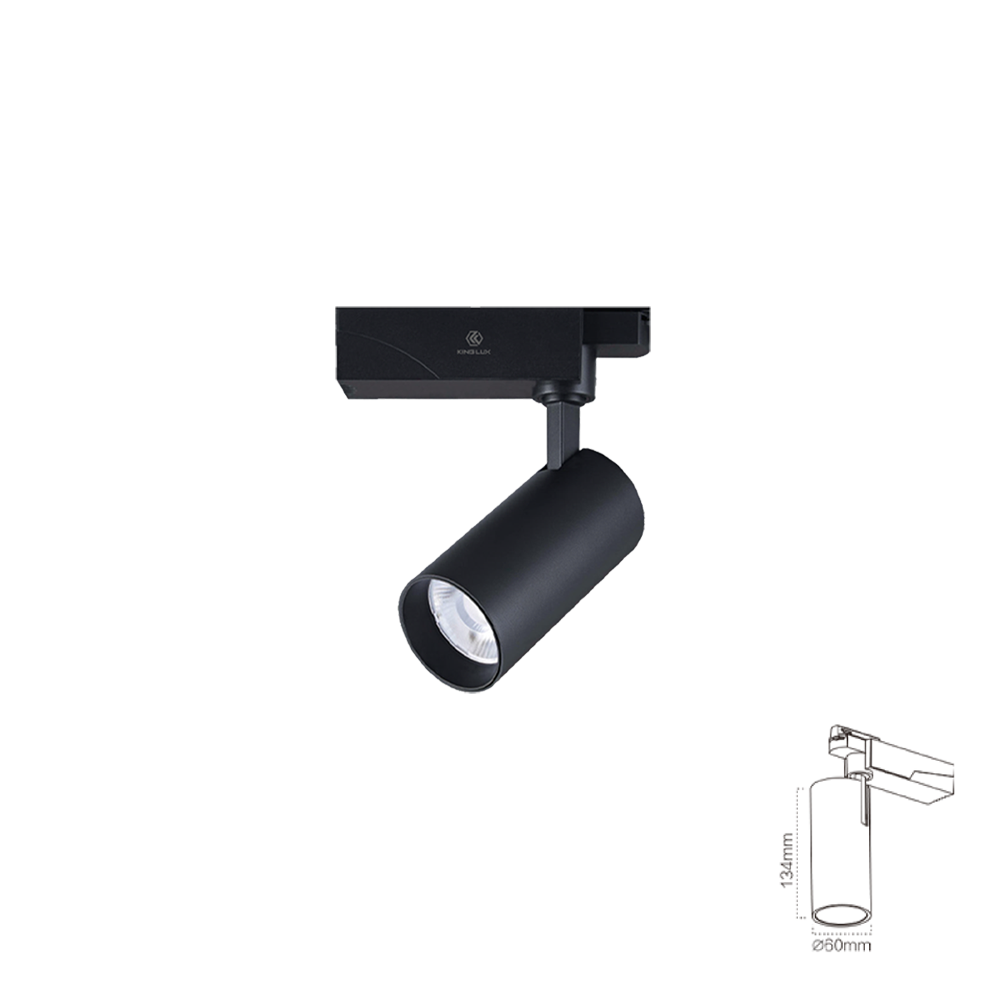 Đèn chiếu rọi ray-F2 20W, Màu đen
