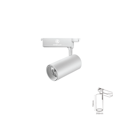 Đèn chiếu rọi ray-F2 20W, Màu trắng