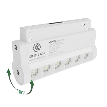 Đèn nam châm chiếu rọi xoay - 18W - 3000K - RCRX-18-T354