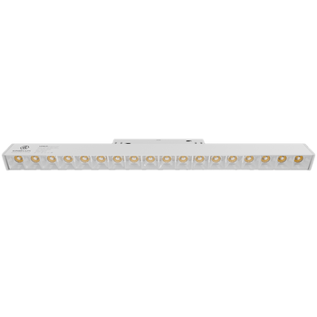 Đèn chiếu rọi gắn ray nam châm cao cấp Kinglux-18W, vỏ trắng - 3000K