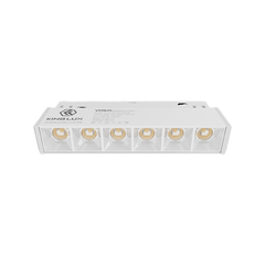 Đèn chiếu rọi gắn ray nam châm cao cấp Kinglux-6W. vỏ trắng