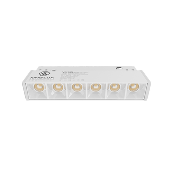 Đèn chiếu rọi gắn ray nam châm cao cấp Kinglux-6W. vỏ trắng - 3000K