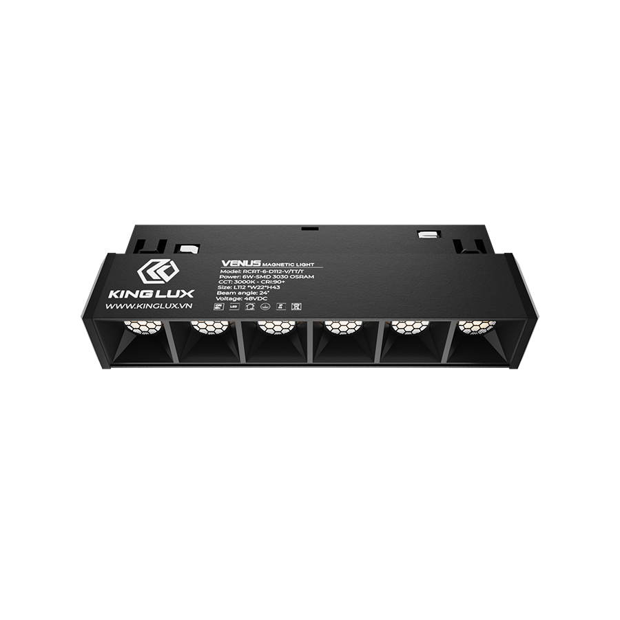 Đèn chiếu rọi gắn ray nam châm cao cấp Kinglux-6W