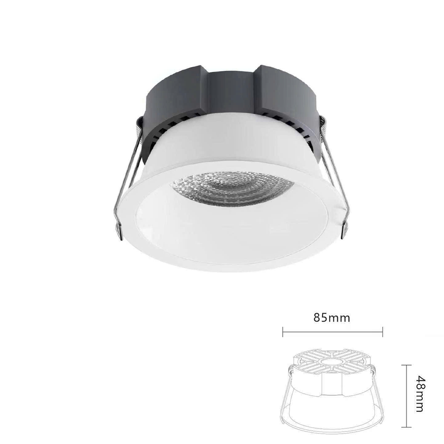 Đèn Downlight tán quang chóa sâu chống chói 9W, đơn sắc - 3000K
