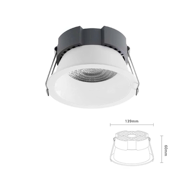Đèn downlight tán quang chống chói 24W, đơn sắc - 3000K