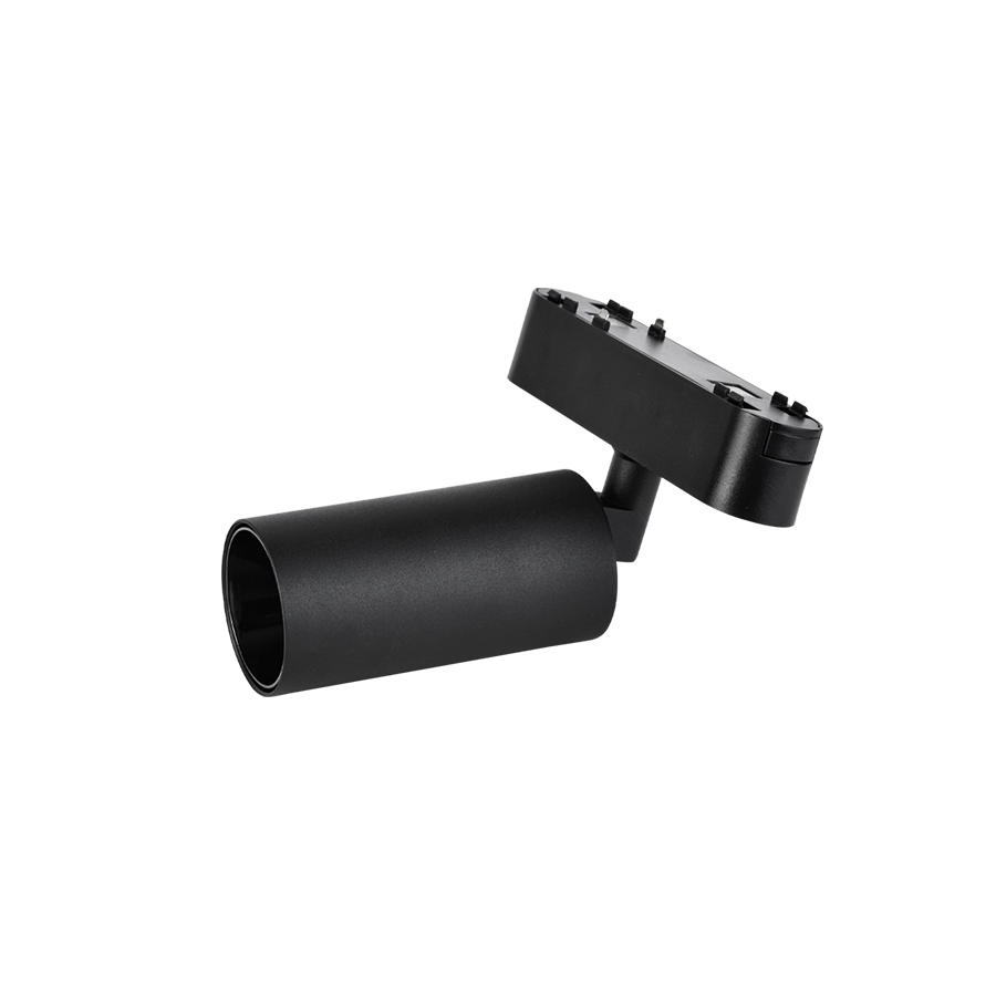 Đèn rọi ống gắn ray siêu mỏng, 12W, vỏ đen, đơn sắc