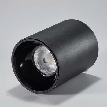 Đèn bơ chiếu rọi 10W, vỏ đen, ánh sáng đơn sắc - 6000K
