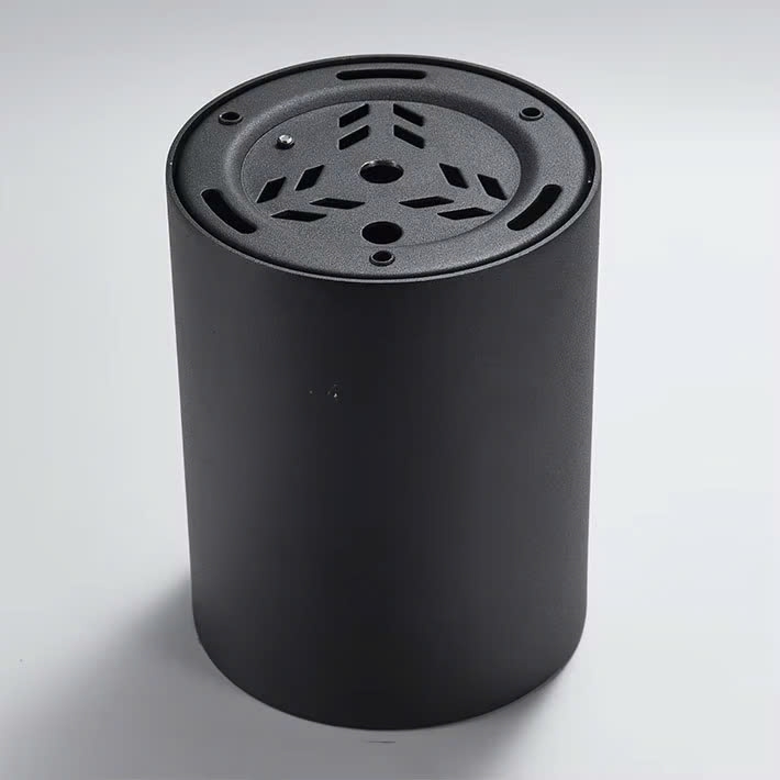 Đèn bơ chiếu rọi 10W, vỏ đen, ánh sáng đơn sắc