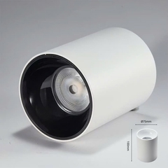 Đèn bơ chiếu rọi 10W, vỏ trắng, ánh sáng đơn sắc