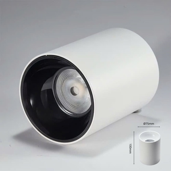 Đèn bơ chiếu rọi 10W, vỏ trắng, ánh sáng đơn sắc - 3000K