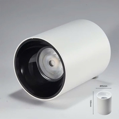Đèn bơ chiếu rọi 15W, vỏ trắng, ánh sáng đơn sắc